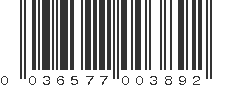 UPC 036577003892