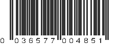 UPC 036577004851