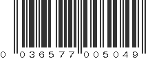 UPC 036577005049