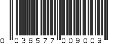 UPC 036577009009