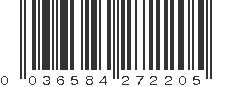 UPC 036584272205