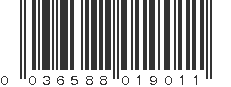 UPC 036588019011