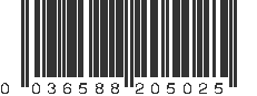 UPC 036588205025