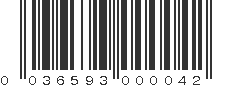 UPC 036593000042