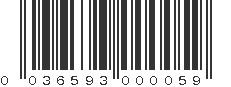 UPC 036593000059