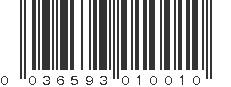 UPC 036593010010