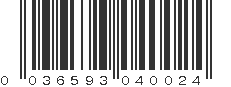 UPC 036593040024