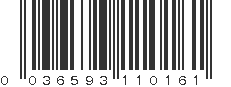 UPC 036593110161