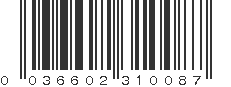 UPC 036602310087