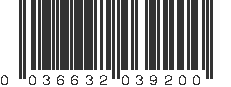 UPC 036632039200