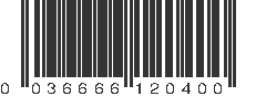 UPC 036666120400