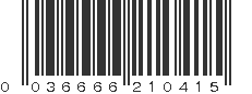 UPC 036666210415