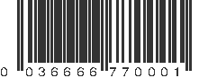 UPC 036666770001