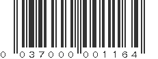 UPC 037000001164