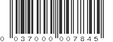 UPC 037000007845