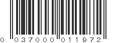 UPC 037000011972