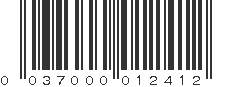 UPC 037000012412