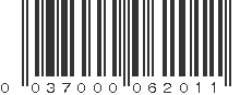 UPC 037000062011