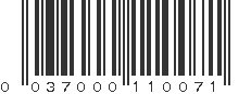 UPC 037000110071