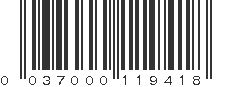 UPC 037000119418