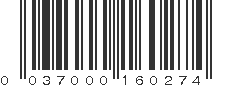 UPC 037000160274