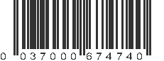 UPC 037000674740