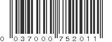 UPC 037000752011