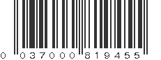 UPC 037000819455