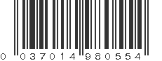 UPC 037014980554