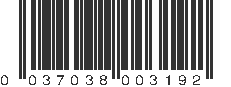 UPC 037038003192