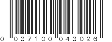 UPC 037100043026