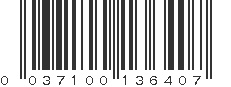 UPC 037100136407