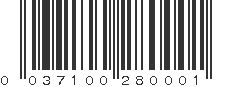 UPC 037100280001