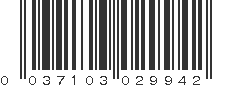 UPC 037103029942