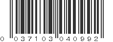 UPC 037103040992