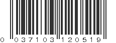 UPC 037103120519