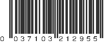 UPC 037103212955