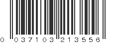 UPC 037103213556