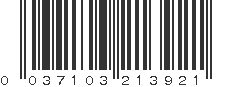 UPC 037103213921