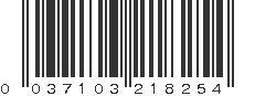 UPC 037103218254