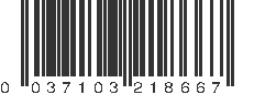 UPC 037103218667