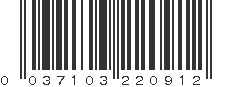 UPC 037103220912