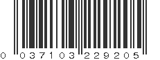 UPC 037103229205