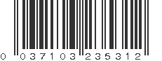 UPC 037103235312