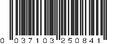 UPC 037103250841