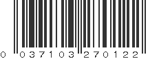 UPC 037103270122