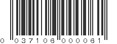 UPC 037106000061