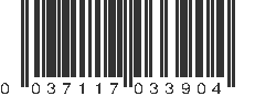 UPC 037117033904