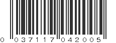 UPC 037117042005