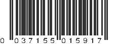 UPC 037155015917